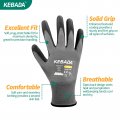W1 Safety Work Gloves For Men And Women 50 Pairs Bulk Pack Pu Coated Touchscreen Grip Breathable Seamless Knit Construction 