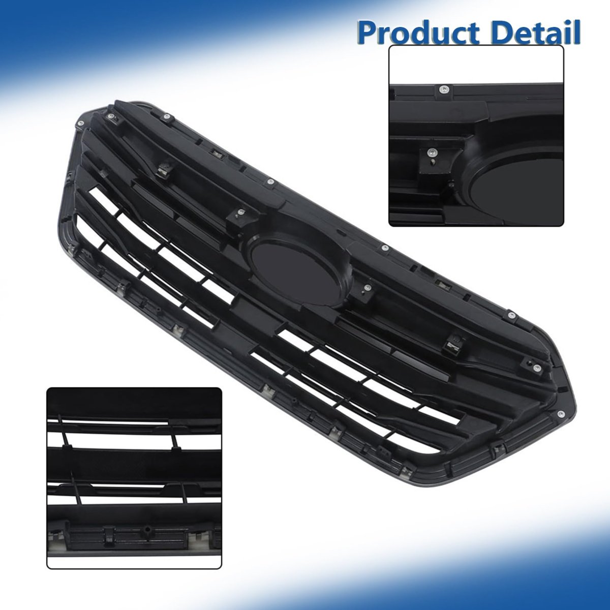 Front Upper Grille Glossy Black Frame With Molding Trim And Matte Base Replacement For Legacy 2018 2019 91121al21a Su1200179