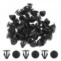 Uxcell 50pcs 14 5mm Hole Dia Plastic Rivets Fastener Push Door Panel Clips For Car Auto Fender
