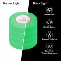 Uxcell 4rolls Neon Gaffers Cloth Tape 0 6 Inch X 32 8 Ft Glow In The Dark Fluorescent Adhesive Black Light For Party Home