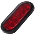 2x 6 In 10 Led Oval Trailer Tail Lights Red Waterproof Clearance Side Marker For Truck Rv Atv Van Camper Universal Mount 