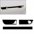 Lirun 3pcs Carbon Fiber Rhd Dashboard Glove Box Co-pilot Storage Panel Cover Frame Trim Piano Black For Audi Tt 8n 01-06 Car