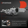 A-premium Rear Windshield Wiper Motor Compatible With Hyundai Accent 2007-2011 Hatchback Attitude Sedan 4-pin Replace