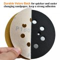 5 In 8 Hole Hook And Loop Sanding Discs 150 Grit Random Orbital Sandpaper Aluminum Oxide 200 Pack