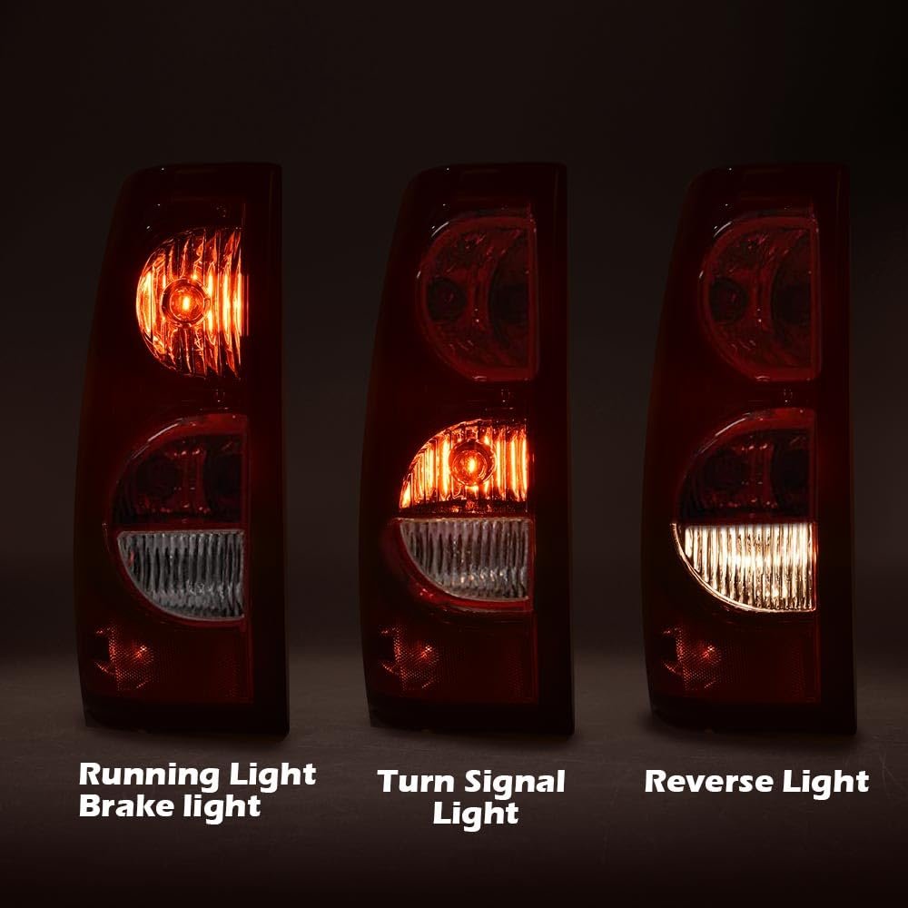 Tail Light Driver Left Side For Chevy Silverado Pickup 2003-2006 Rear Lights Assembly Luz Trasera