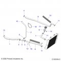 Polaris Atv Engine Hose Lower Genuine Oem Part Qty 1