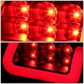 Auto Dynasty Black Housing Clear Lens C-shape Led Stripe Bar Brake Tail Lights Lamps Compatible With Dodge Ram 1500 2500 3500