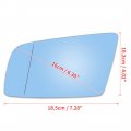 X Autohaux Car Heated Blue Tinted Wing Mirror Glass Left 51167065081 For Bmw E60 E61 E63