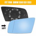 X Autohaux Car Heated Blue Tinted Wing Mirror Glass Left 51167065081 For Bmw E60 E61 E63