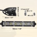 Uxcell 2 Set 18w 7 Inch Off Road Fog Lights Single Row Flood Led Bar Light For Truck Atv Usv Suv Pickup Boat