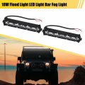 Uxcell 2 Set 18w 7 Inch Off Road Fog Lights Single Row Flood Led Bar Light For Truck Atv Usv Suv Pickup Boat