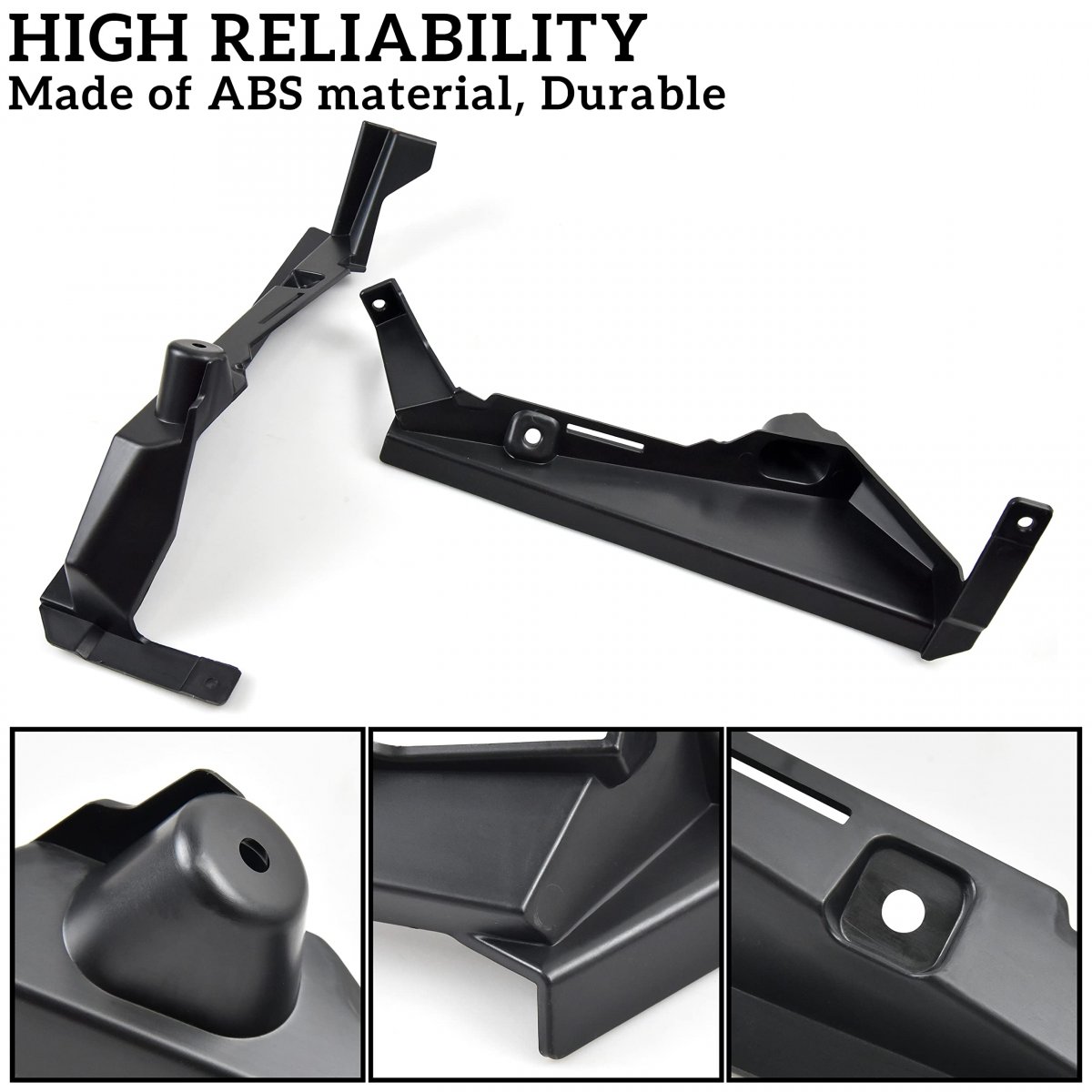 Front Radiator Deflector For Can-am Maverick X3 Plastic Kit Max Turbo R Xds 2017-2018 Accessories 2pcs Replace 705010626