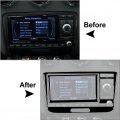 Lirun Air Conditioner Trim Frame Cd Control Switch Panel Cover Piano Black Carbon Fiber For Audi Ttrs Tt Tts 08-14 Car