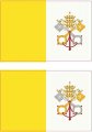 Stickertalk Vatican City Flag Vinyl Stickers 3 Inches By 2 