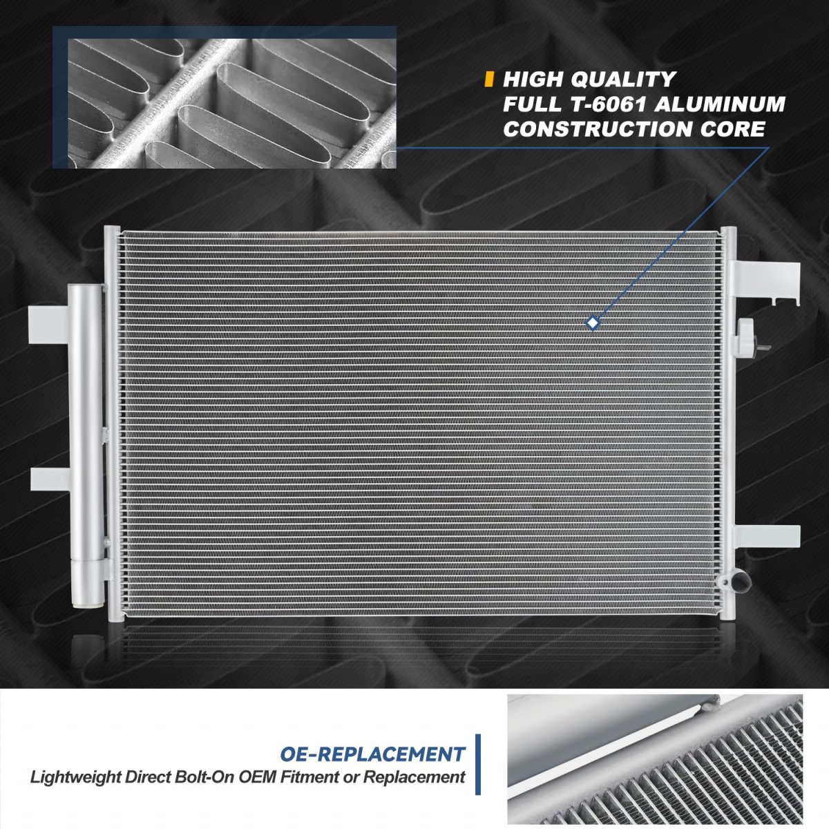 Auto Dynasty Dpi 30100 Factory Style Aluminum A C Condenser For Bmw X3 28i 2011-2012