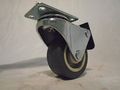 2 X 13 16 Swivel Caster Brake Thermoplastic Soft Rubber Non-marking Wheel 8 