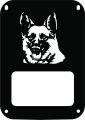 Jeeptails German Shepherd Dog Tail Lamp Light Covers For Jeep Jk Wrangler Black Set Of 2 