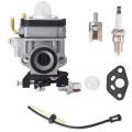 Marddpair Carburetor With Fuel Filter Kit Replacement For Victa Whipper Snipper Trimmer Ttb2226 Tl26 