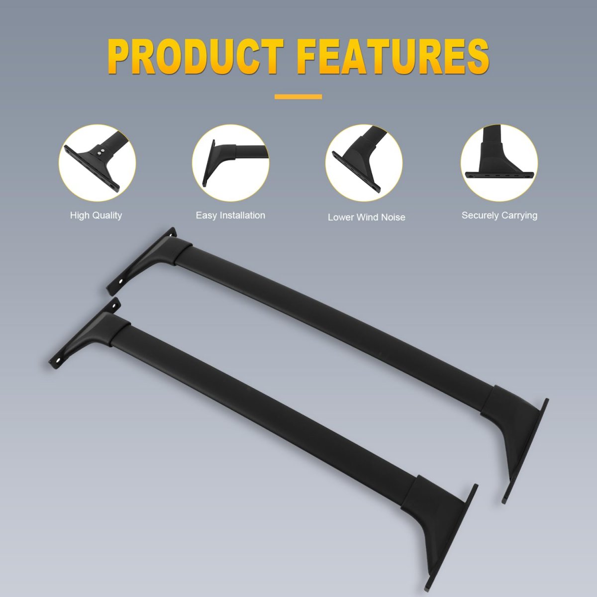 Roof Rack Cross Bars Fit For Toyota Rav4 2019-2023 Luggage Racks Rooftop Cargo Carrier Bag Kayak Canoe