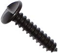 One Way Lag Screws 5 16 In X 1 2 Button Slotted Head Black Oxide Steel 50 Piece Set 