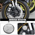 X Autohaux 8 Pcs Round Stick-on Safety Spoke Reflective Self Adhesive Reflector For Gate Posts Cars Trailer Motorcycle Trucks