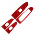 Gzyf Car Window Lift Switch Panel Cover Trim Carbon Fiber Interior Accessories Fit For Kia Forte Cerato K3 2019 2020 2021 2022