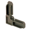 Plastic Screen Frame Corners 7 16 In X 3 4 Bronze Finish Pl 14259 Square Cut Press Fit Replacement For Residential Window 