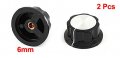 Uxcell 2 Pcs 36mm Top Rotary Knobs For 6mm Diameter Shaft Potentiometer