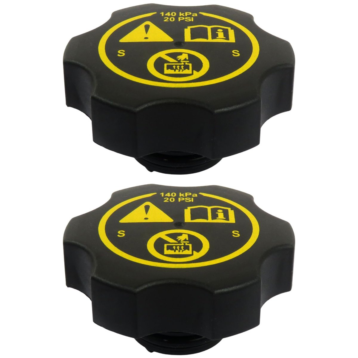 2 Pack Radiator Surge Tank Cap For Chevy Express 3500 2010 To 2013 Replaces 13502353 13502509 68249136aa Fits Buick Cadillac