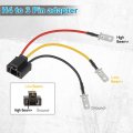 Partsam H4 9003 Wiring Harness Headlights Wire Sockets To 3 Pin Adapter For 4 X6 7 5 X7 6x8 Inch Car Truck Pickup Heavy Duty