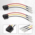 Partsam H4 9003 Wiring Harness Headlights Wire Sockets To 3 Pin Adapter For 4 X6 7 5 X7 6x8 Inch Car Truck Pickup Heavy Duty