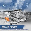 Auto Dynasty Fatcory Style Halogen Headlight Lamp Compatible With Toyota Tacoma Non Sport Package 2005-2011 Passenger Right