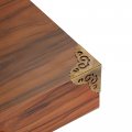Uxcell 50x50x50mm Metal Box Corner Protectors Brass Edge Guard Bronze Tone 4pcs