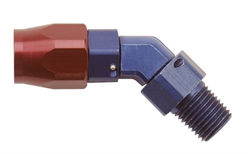 Fragola 3000 Series Direct Fit 45 Degree Low Profile Hose End -12 An W 3 4 Mpt Threads Black