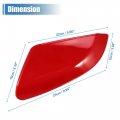 X Autohaux Mirror Corner Triangle Fender Cover Rearview Trim Panel Left Side For Honda Civic 2016-2021 76251-tba-a11 Red
