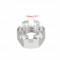 Uxcell M12 X 1 75mm Pitch Hexagon Castle Nut 304 Stainless Steel Slotted Hex Nuts Pack Of 5