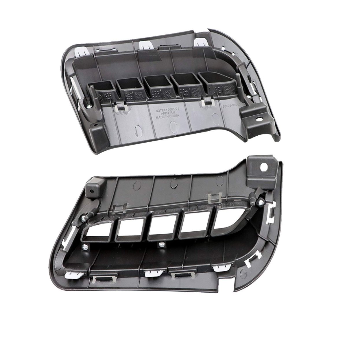 Secos 1pair Bumper Cover Front Left Right Side For Kia Telluride 2020 2021 2022 Replace 86593-s9100 86594-s9100