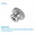 Uxcell Knurled Thumb Nuts 5pcs M4 X D12mm H8mm Stainless Steel Round Knobs Fasteners Through Hole Hand Screw Nut Silver For 3d