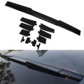 Universal Abs Car Rear Spoiler Roof Lip Kit Self Adhesive Wing For Vehicles 34 In Length Black 