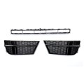 No 8vd807681 Front Lower Hood Bumper Grille Grill Fog Light Cover For Audi A3 A3pa 2017-2020 Sport Style Black 1 Set 