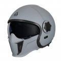 Triangle Open Face Motorcycle Helmet 3 4 Half For Men With Extra Clear Visor Cruiser Scooter Street Bike Dot Approved 