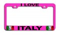 I Love Italy Italian Pn Car Suv Truck Metal License Plate Frame Tag Holder X27 
