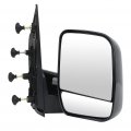 Ocpty Passenger Side Manual Fold Non-heated Puddle Light Mirrors Compatible With 2003-2008 Ford E-150 2003-2005 Club Wagon