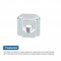 Uxcell T Nuts 100pcs Nickel Plated Carbon Steel Slot Bolts 2020 Series M4 Hammer Head Fastener Sliding For Aluminum Extrusion