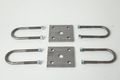 U-bolt Kit For Mounting 2000-lb Round Trailer Axles 4-1 4 Long U-bolts 