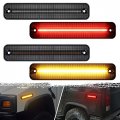 Partsam Smoked Full Led Side Marker Lights Kit For Hummer H2 2003 2004 2005 2006 2007 2008 2009 Turn Signal Lamps 144 Smd 