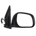 Black Left Side And Right Mirrors Fit For 2006-2008 Toyota Rav4 Smooth Mirror Glass Manual Fold Non-heated 