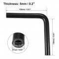 X Autohaux 11mm 0 43 Id 90 Degree Elbow Silicone Reducer Hose Pipe Bend Turbo Water Intercooler Black