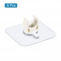 Uxcell Pvc Water Pipe Clamp Clips 6pcs Fit For 16mm 5 8 Od Tubing Hose Hanger Support U-shaped With Adhesive Gas