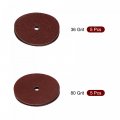 Uxcell 7-inch X 7 8-inch Aluminum Oxide Resin Fiber Discs Center Hole 36 80 Grit Sanding Grinding 10 Pcs